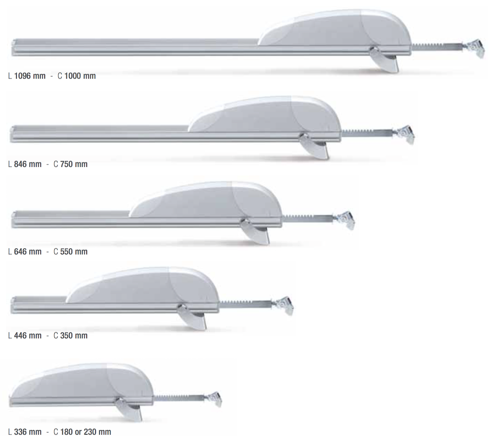 Actionneur électrique à crémaillère Airwin A65 Comunello