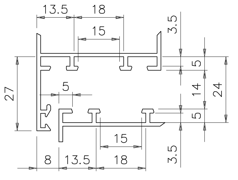 Cerniera Giesse Flash Base Serie R40 R40TT R50TT per Alluminio