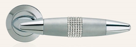 Poignée Havana Mesh Crystal Linea Cali sur rosace