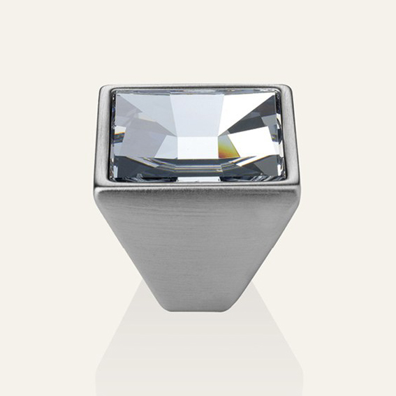 Bouton mobile Linea Cali Mirror PB avec des cristaux Swarowski® chrome satiné