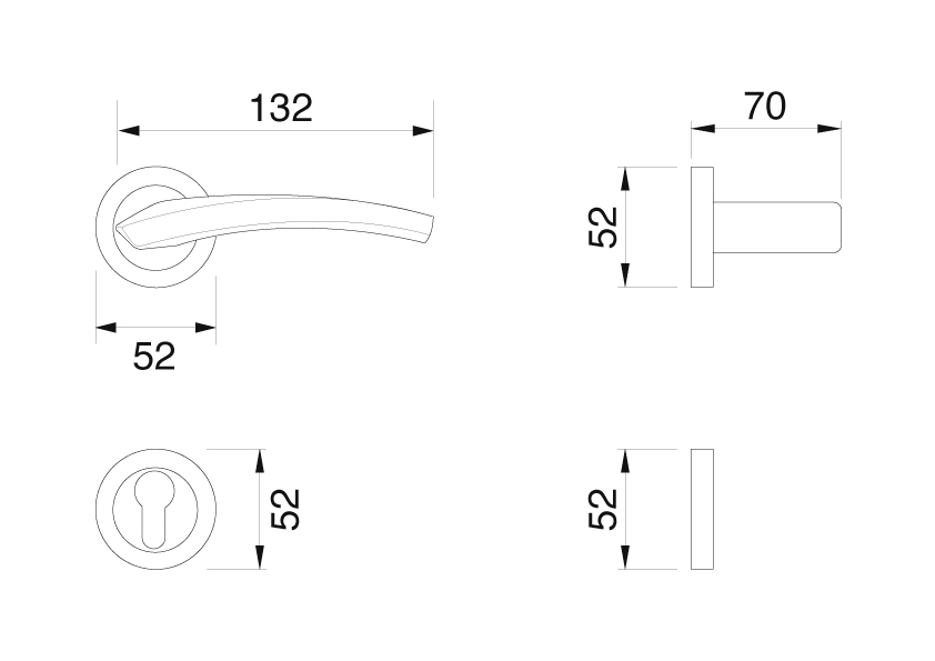 Manital dune design poignée windowo dimensions