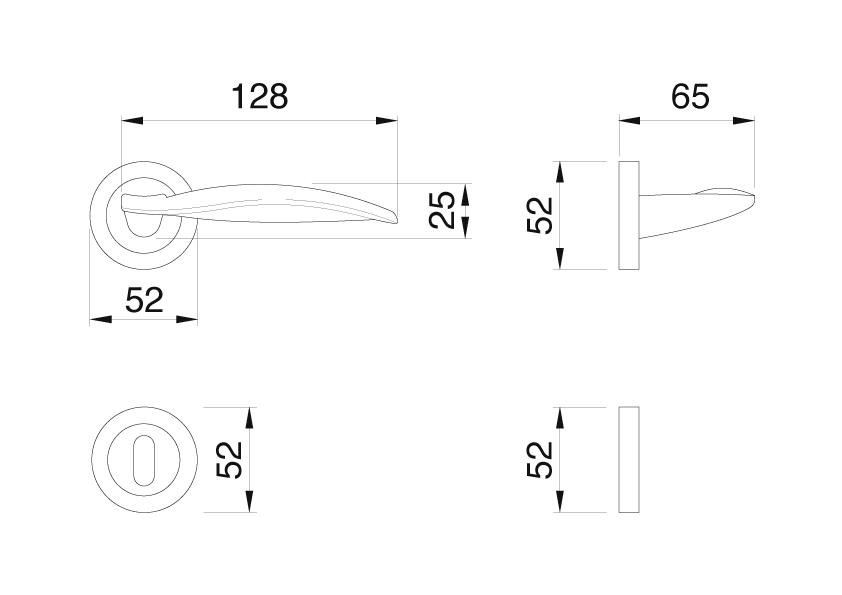 Manital wind Fichier dimensionnel pour poignées