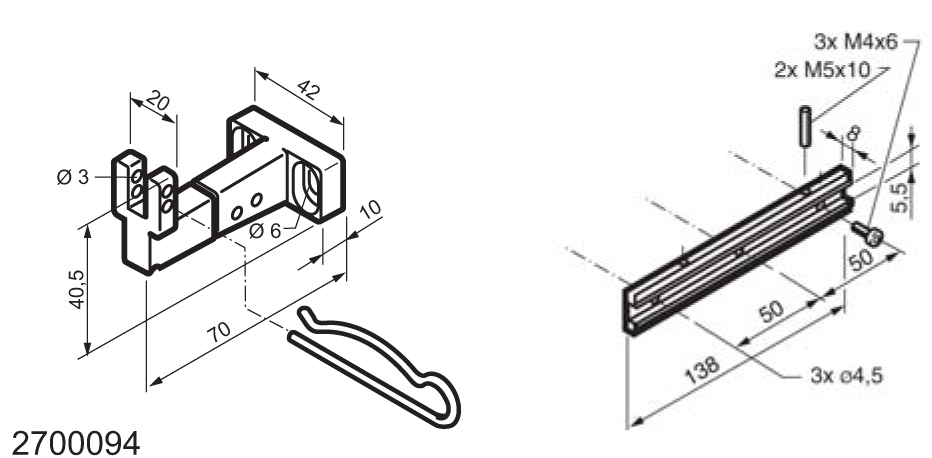 Kit universel pour des applications sur des fenêtres à soufflet WAY Mingardi