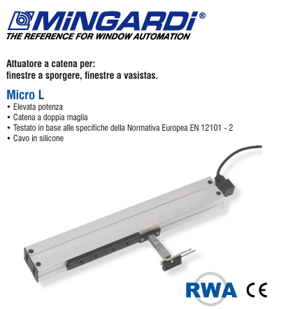 Micro L RWA 24V VOIES Mingardi