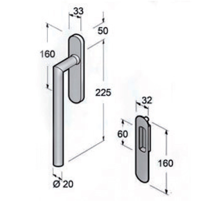 Poignée Lift & Slide