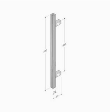 manche en bois LRR et mesures en acier inoxydable