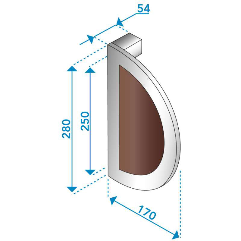 manche en bois LRR et mesures en acier inoxydable