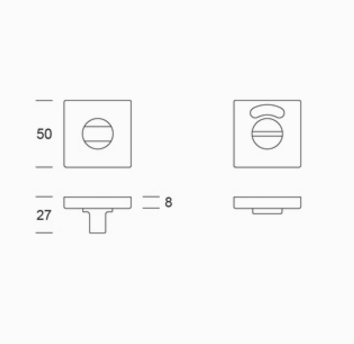 pba 0IT.002.00CH Coppia di Chiusini in Acciaio Inox AISI 316L