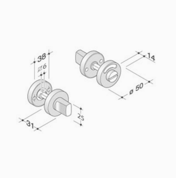 PBA 2032 Manhole Couple WC en acier inox AISI 316L