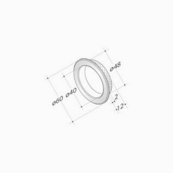 pba 2301 Poignée en Acier Inoxydable AISI 316L pour Porte Coulissante