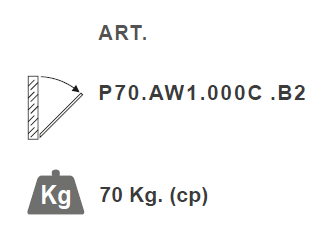 bras PBA P70-AW1-C Limiteur d'ouverture pour Windows