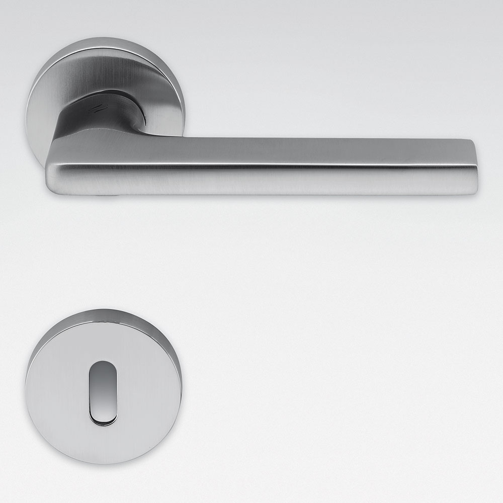 Poignee De Porte | Modèle Lady 151 | 1 Pièce Poignée - Avec Vis | Chromé Poli | Poignée De Porte