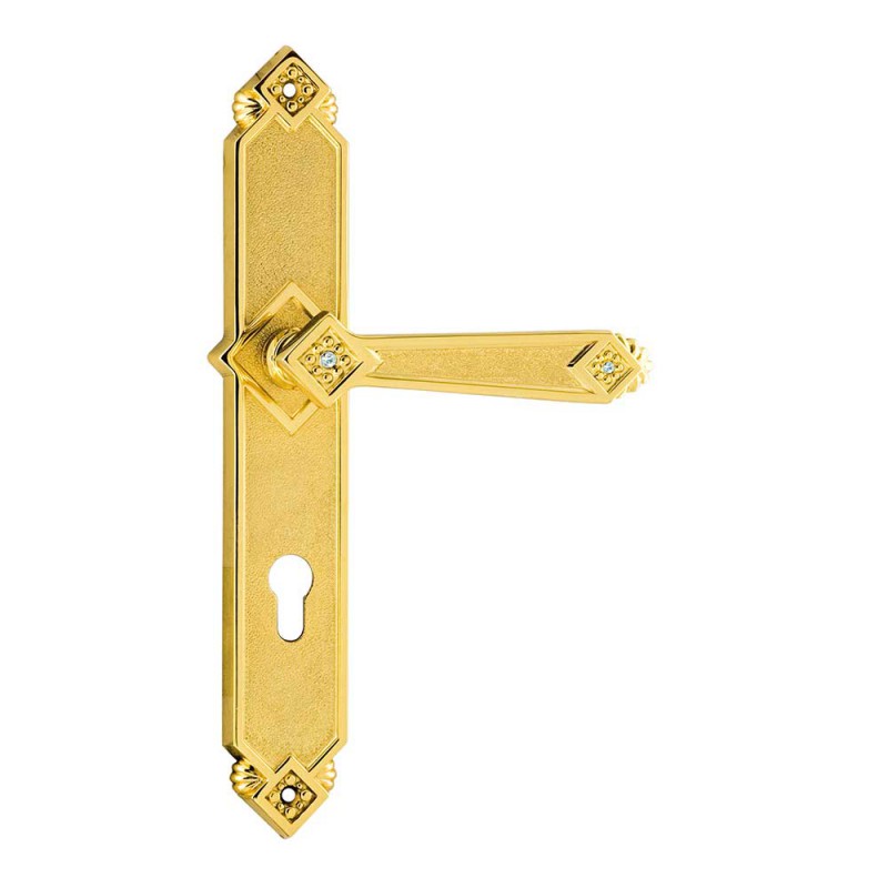 1100 Jumana classe Poignée de porte sur plaque de luxe Frosio Bortolo Made in Italy