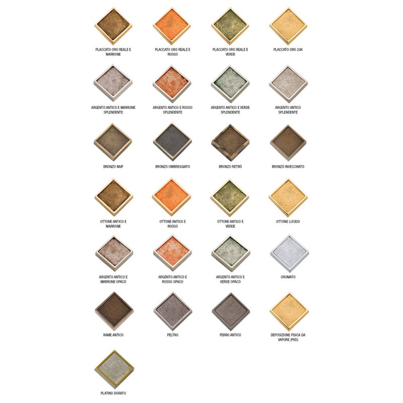 1105-8 port poignée de classe Jumana de luxe Rosetta Frosio Bortolo Made in Italy