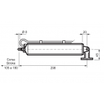 Mingardi tige actionneur course 180mm lattes pour NACCO ou Palefrangisole