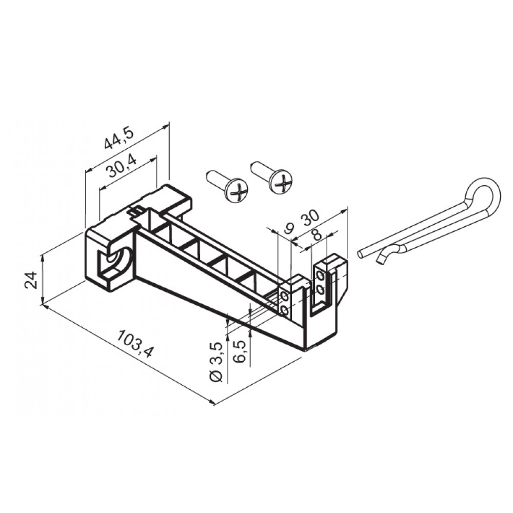 Support pour fond articulé Application Engine Mingardi