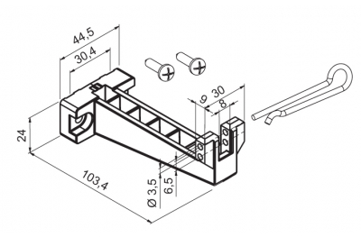 Support pour fond articulé Application Engine Mingardi