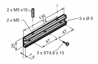 Support moteur Mingardi Micro 02