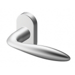 Poignée TROPEX Instanbul en acier inoxydable satiné Rosette ronde ou ovale