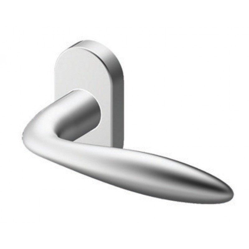 Poignée TROPEX Instanbul en acier inoxydable satiné Rosette ronde ou ovale