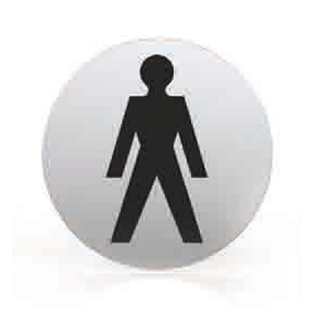 Pictogramme pour buse de bain WC rond hommes TROPEX
