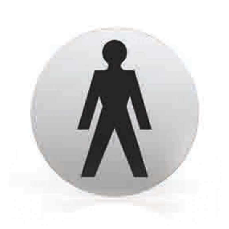 Pictogramme pour buse de bain WC rond hommes TROPEX