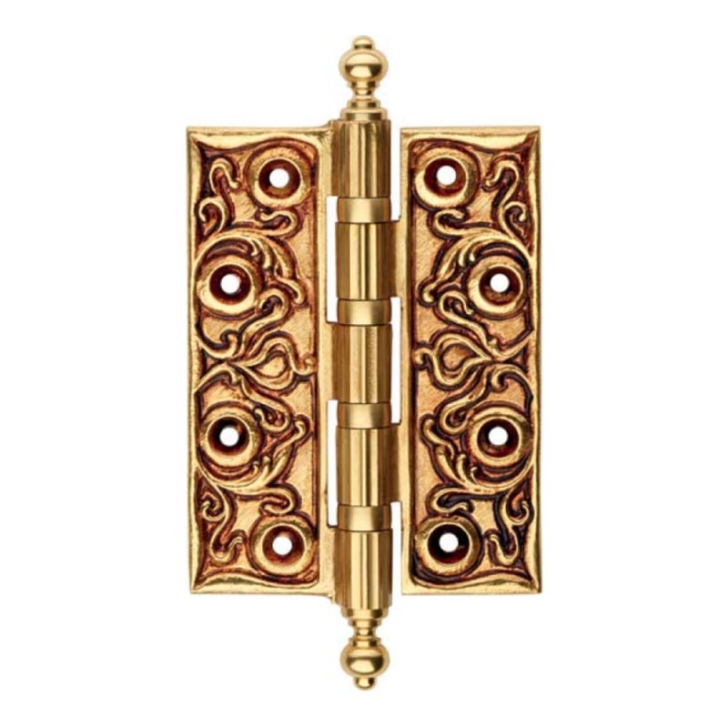 Charnière de porte en bois CE 1270 baroque et raffinée, ligne Calì avec décorations de luxe