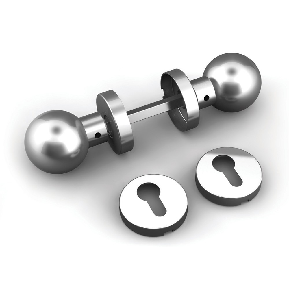 Double Knob Sphère avec bouches de la planche et l'acier inoxydable TROPEX