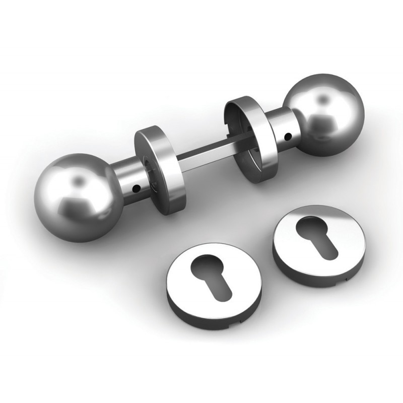 Double Knob Sphère avec bouches de la planche et l'acier inoxydable TROPEX