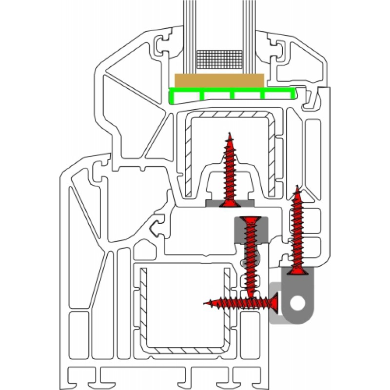 Vis Hardware Puissance Diks Haut PVC différentes tailles 2000pz HEICKO Segatori