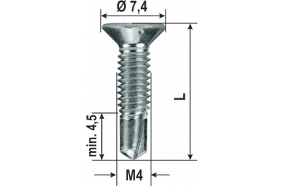 Vis Tek métrique PVC différentes dimensions de 2000 pièces HEICKO