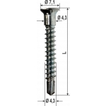 Vis spéciales Hardware cambrioleur différentes dimensions 1000 pcs HEICKO