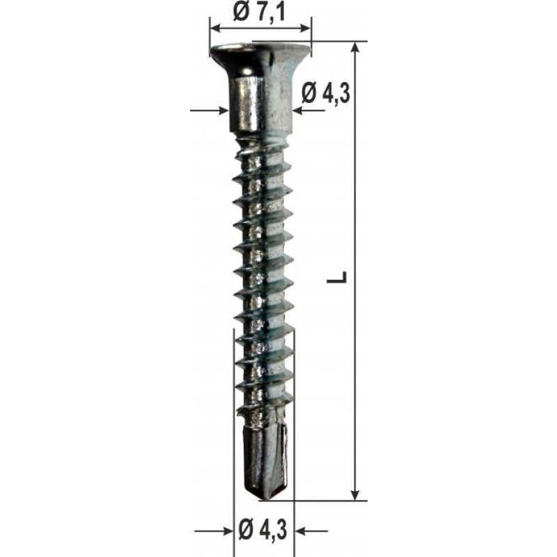 Vis spéciales Hardware cambrioleur différentes dimensions 1000 pcs HEICKO