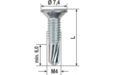 Vis Tek métriques Eco PVC différentes dimensions de 2000 pièces HEICKO