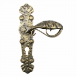 2038 Poignée Pointy Portes en fer forgé pour plaque de Lorenz Ferart