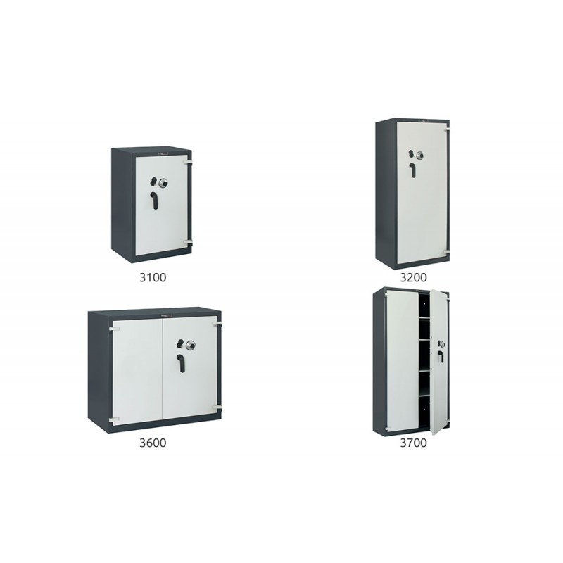 Boîte sécurisée blindée 3000 Bordogna pour le stockage de documents d'archives