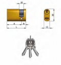 Demi-cylindre en laiton ovale Omec 5 Pins 37mm L 27/10