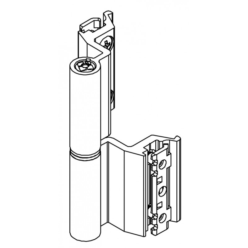 Charnière de porte instantanée pour base CE 3A Art00129U Giesse; Chambre européenne pour l'aluminium