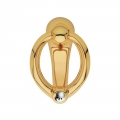 Heurtoir de porte en cristal 991 BA Elika, ligne Precious Calì avec cristal incorporé, fabriqué en Italie