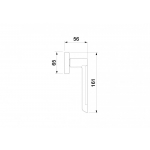 Design Grenouille Manital Poignée de fenêtre DK