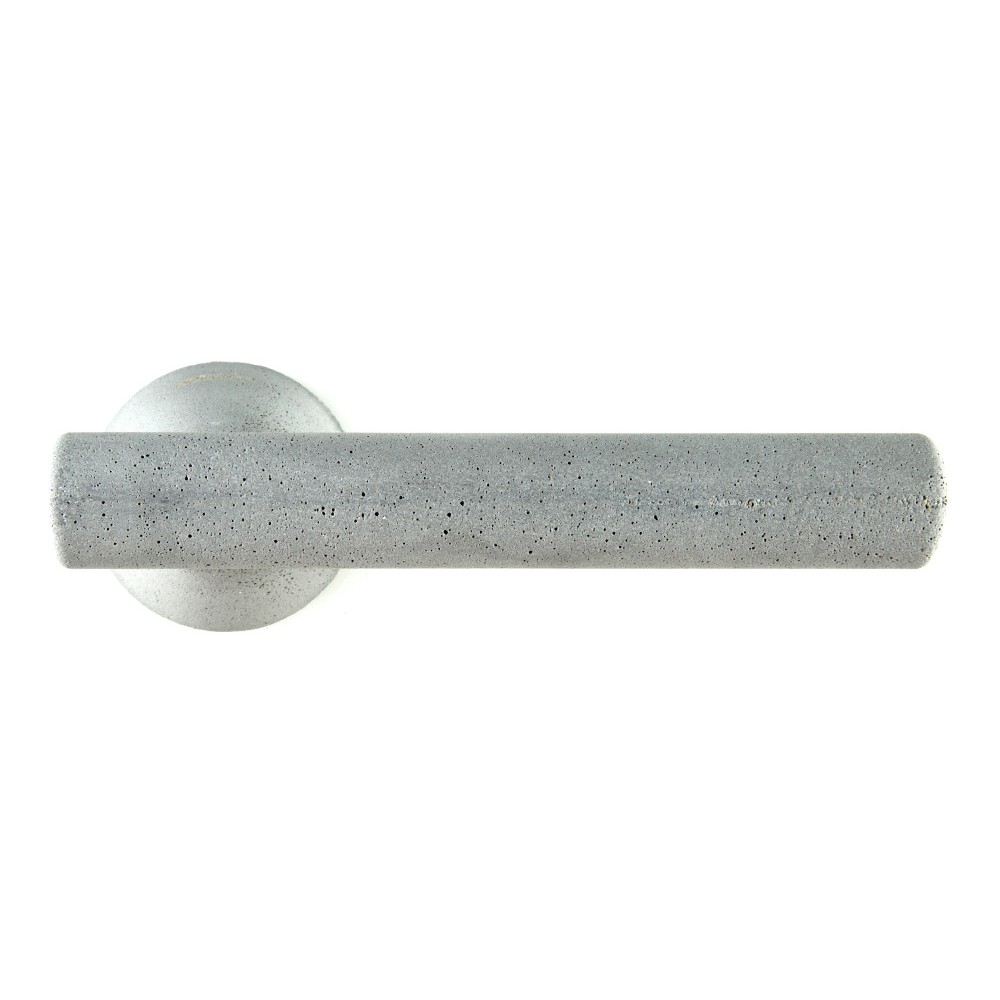 Poignée Alba en chrome poli et satiné pour porte, design Rosette Fabriqué en Italie, Colombo Design