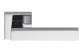 Poignée de porte Ellesse en chrome poli sur rosette Studio Bartoli pour Colombo Design