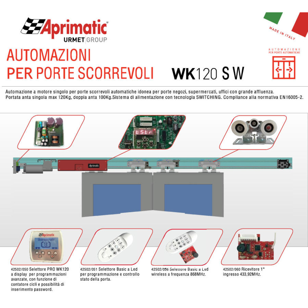 APRIMATIC WK120 Automatisme Portes Coulissantes