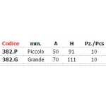 Course de fin de course avec plaque pour fixer la porte coulissante Combiarialdo