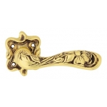French Gold Arte Poignée de Porte sur Rosette Linea Calì Vintage