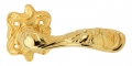 Plated Gold Arte Poignée de Porte sur Rosette Linea Calì Vintage
