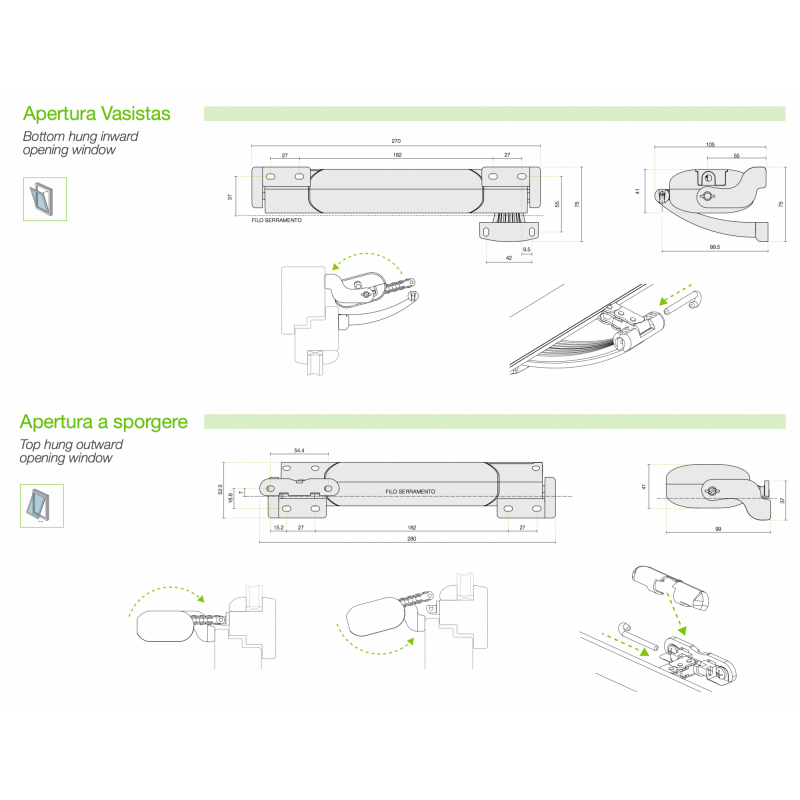 Chaîne Actionneur Smart 110V 50 Hz Comunello Mowin Noir Gris ou Blanc