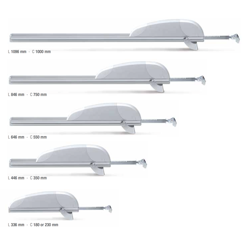 Actionneur à Crémaillère Airwin R45 450N 230V 50 Hz Comunello Mowin