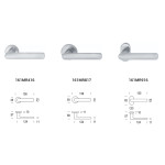 Aura Reguitti Poignée de Porte sur Rosace Ronde en Zama