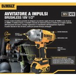 Clé à Chocs DeWalt DCF900P2T-QW 1/2" Brushless